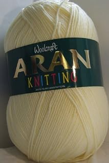 Aran 400g Wool/Knitting Yarn, (Lemon (403))