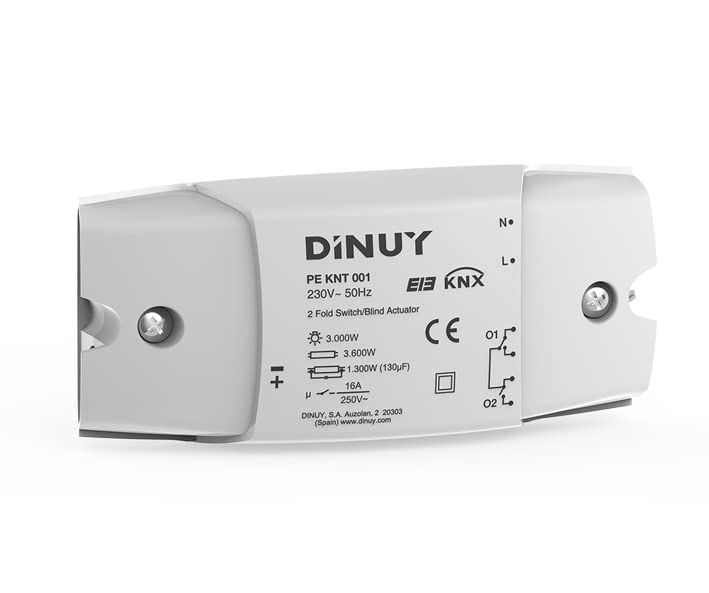 Actuador de conmutacion/persianas DINUY PE KNT 001 para automatizar estores y luces