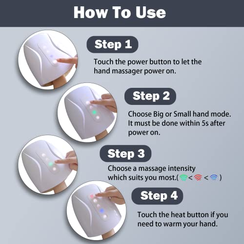 Ilmbvm Electric Hand Massager With Air Compression And Heat,Mothers Day Gifts For Mom, Cordless Hand Finger Massage Machine For Arthritis Finger Numbness Pain Relief Carpal Tunnel… #TOP4