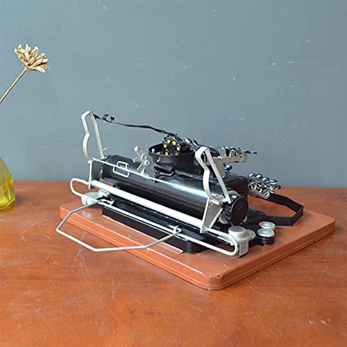 Máquina de Escribir Manual Vintage, Adorno de Escritorio para Navidad, cumpleaños, San Valentín, Festivales, 30 x 26 x 14 cm