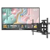 SYLVOX Outdoor TV mit Wandhalterung, 65 Zoll Smart TV wasserdichte Outdoor Fernseher, 4K...