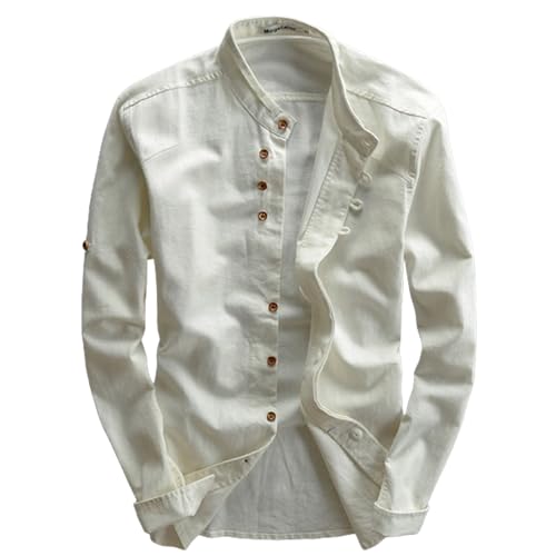 Chemise en lin respirante NAKEAH Soulona Katana style japonais homme L