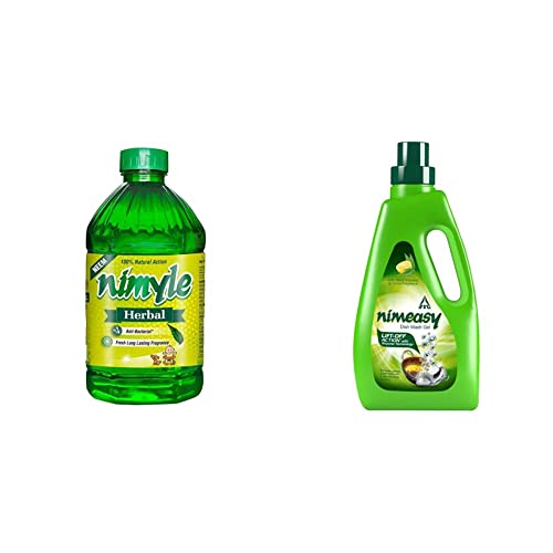 Nimyle Herbal Floor Cleaner - 2L and Nimeasy Dishwash Liquid Gel 1L Combo