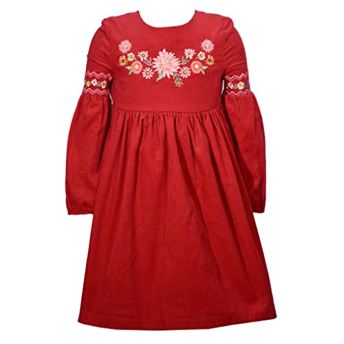 Bonnie Jean Girl's Thanksgiving Dress - Corduroy Harvest Dress for Baby Toddler and Little Girls3