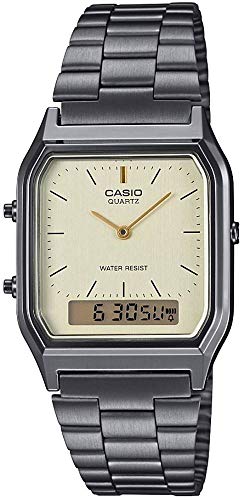 Casio Serie Vintage Reloj analógico y digital unisex con esfera blanca - AQ-230GG-9ADF