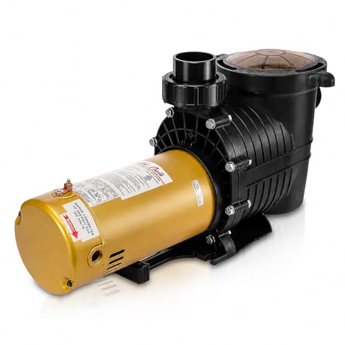 XtremepowerUS In-Ground Swimming Pool Pump Spa 1.75HP Dual Speed High Flow 5,280 GPH 1.5' NPT w...