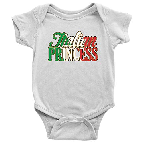 Image of P.S. I Love Italy Italian Princess Cute Baby Bodysuit - Clothes for Infant Girls