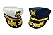 Sailor Ship Yacht Boat Captain Hat Navy Marines Admiral Blue White Gold 2 Pack
