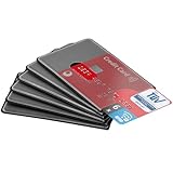 valonic TÜV geprüfte RFID Blocker Schutzhülle - 6 Stück - Sicherheit gegen Datenklau - NFC Schutzhüllen - Kartenhülle für Kreditkarten und EC Karten, EC Kartenhülle für Bankkarten