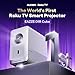 Aurzen Roku TV Smart Projector with Wifi and Bluetooth, D1R Cube Roku Streaming Experience Built-in, Sealed Optical Engine, 1080P FHD, Dolby Audio, Portable Mini Projector for Home/Outdoor Movies