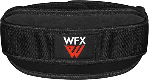 WFX Cinturón de levantamiento de pesas para gimnasio, entrenamiento de fitness, neopreno de doble resistencia, 5.5 pulgadas, cinturón de entrenamiento de culturismo, hombres y mujeres, soporte para Cover
