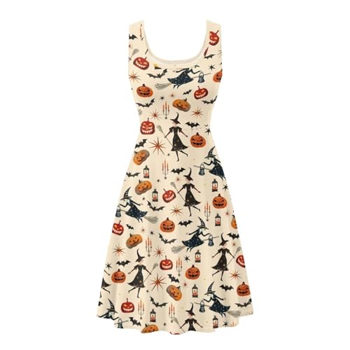 Image of Renewold Women's Sleeveless Tank Dress with Pockets, Casual Scoop Neck A-Line Sundress for Summer, Travel and Vacation