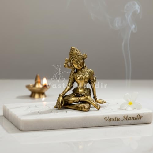 Image of Vastu Remedy Indra Dev Idol in Pure Brass for Management & Success | Decorative Brass Statue for Home, Office & Temple