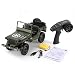 Produktbild C606 1:10 RC Auto 2,4G 4WD Cabrio Fernbedienung Licht Jeep Allradantrieb Off-Road Military Klettern Auto Spielzeug Kind Geschenk