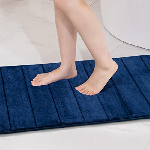 MIULEE Badematte Memoryschaum Badezimmerteppich Wasserabsorbierend Badteppich Memory Foam...
