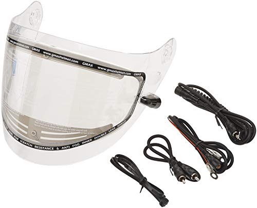 GMAX G067025 Helmet Shield, Clear Electric, One Size