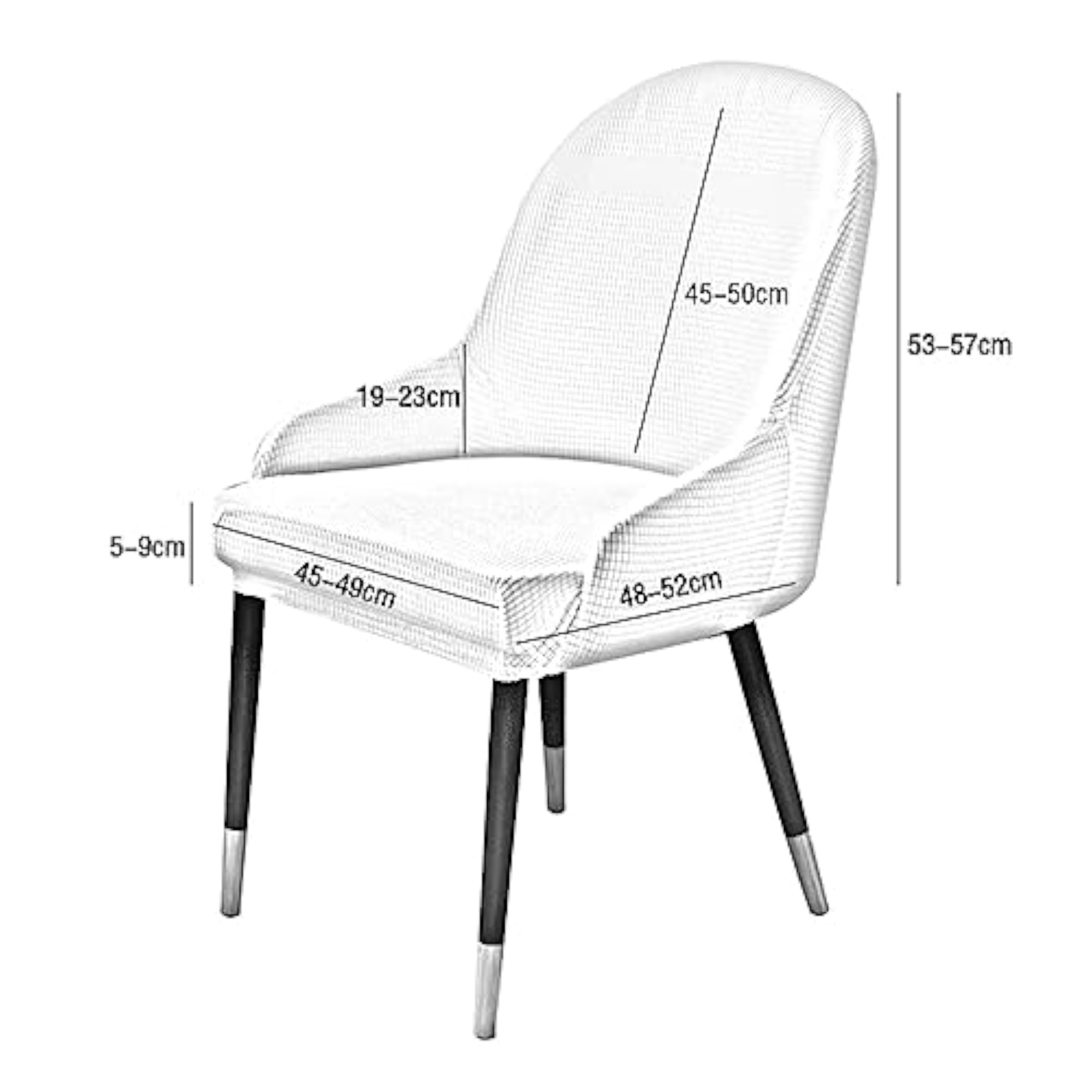 Wing Back Dining Chair Cover Reusable Protector