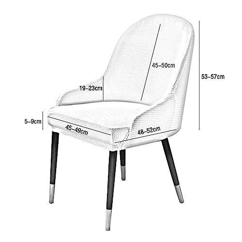Funda para silla elástica que cubre manchas en respaldo alto 5