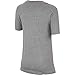 Nike Boys' Tee Just Do It Swoosh, Dark Grey Heather, Large
