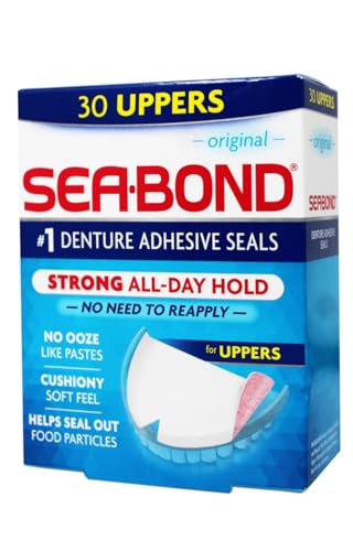 SEA-BOND Denture Adhesive Seals Uppers Original, 30 Each