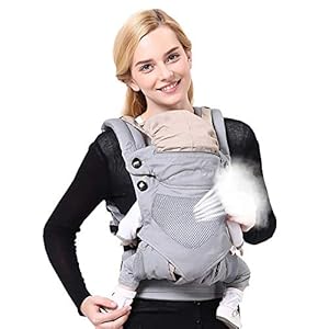 OZCOWBABY Babybauchtragen Babytrage für Neugeborene Ergonomische Babytrage verstellbar in Breite und Höhe ab Geburt bis 48 Monate Grün