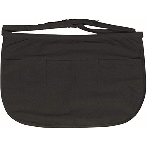 Takestop® Grembiule Corto Nero con Tasche
