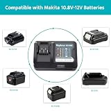 Zamiennik do ładowarki Makita 12 V, DC10WD DC10SB DC10WC, kompatybilna z akumulatorem Makita 10,8V-12 V BL1015 BL1016 BL1021B BL1041B BL1020B BL1040b CXT Li-Ion