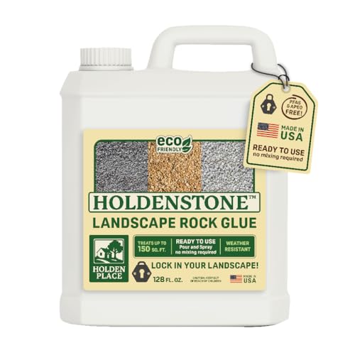 HoldenStone Rock Glue for Landscaping, 1 Gallon - Pet Safe