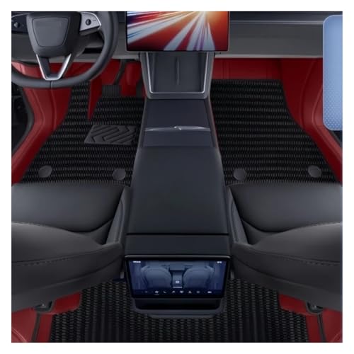 Tapis auto pour Tesla Modèle Y Juniper 2025 2026 double couche rouge