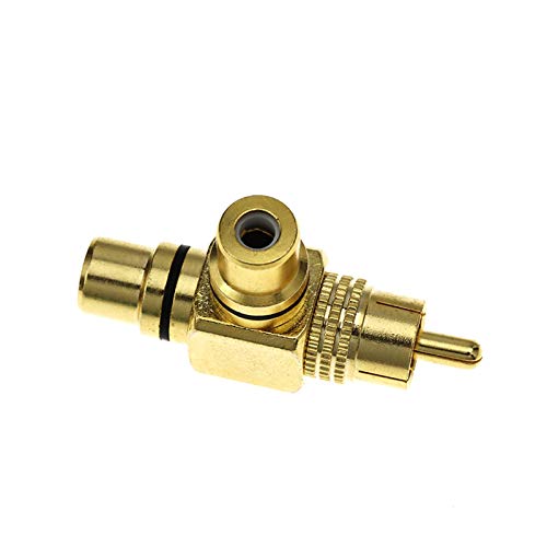 SING F LTD Adaptador divisor RCA 1 macho a 2 hembras miniatura 3