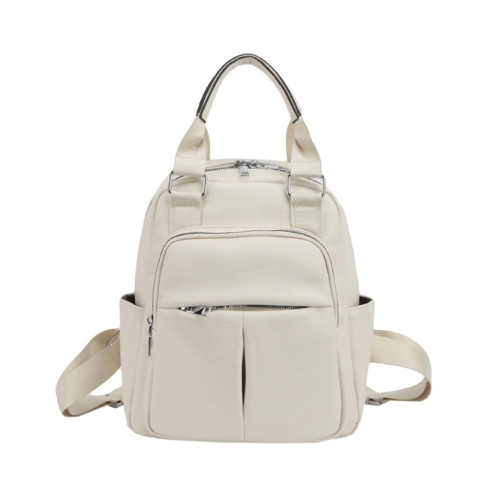 Sac à dos volume pratique blanc avec grands compartiments de rangement - 7