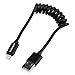 StarTech.com 1ft Coiled Lightning to USB Cable - Black - Apple 8 Pin Lightning Charger Cable for Your iPhone / iPad / iPod (USBCLT30CMB)