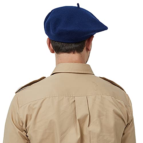 Jh Joejerry Wool Beret Navy Blue #TOP2