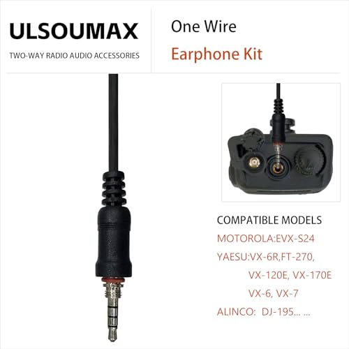 Auriculares de tubo acústico Yaesu VX-7R para escuchar radio sin ruido 4