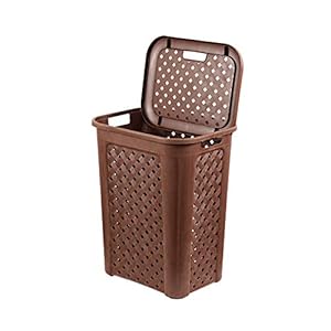 Cello Classic Plastic Laundry & Toy Organizer Basket, 30 Litres, Brown