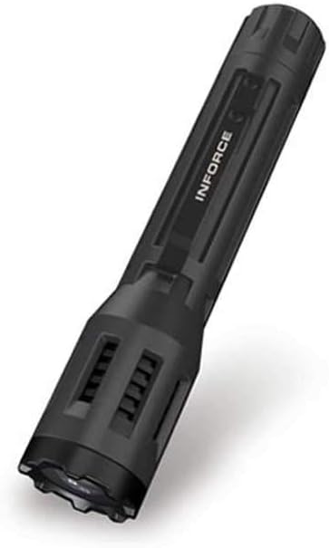 Inforce 9-Volt Black Body White LED Tactical Flashlight