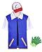 New&Yi Adult Costume Cosplay Jacket Gloves Hat Sets for Trainer Halloween Hoodie,3-XLarge