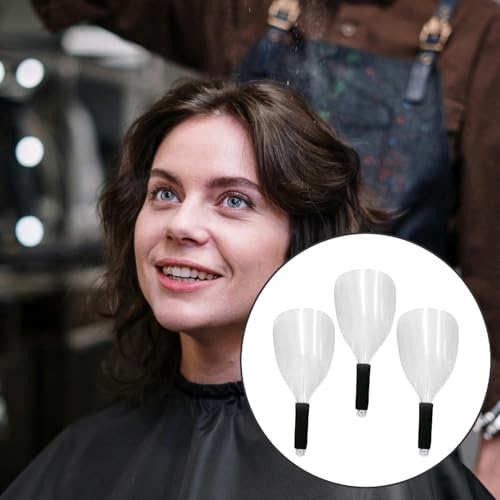 3 protectores faciales transparentes para peluquería con mango esponjoso miniatura 5