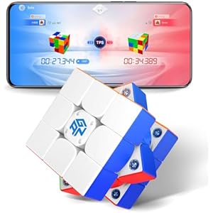 GAN 356 iCarry 2 Inteligente Speed Cube, Cubo Magnético 3x3, 700 Horas de Duración de la Batería, Seguimiento en Tiempo Real, Desbloquea el Modo de Juego Online a Través de la Aplicación, Fr