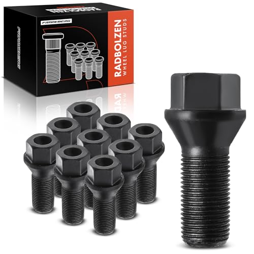 Frankberg 10x wheel bolts M14 x 1,25 Compatible with B7 F01 F02 1 Series F20 F21 2 F45 F23 F22 F87 F46 F34 3 Series 5 Series 6 Series 7 Series 8 Series I3 I8 X3 X4 X6 M.i.n.i Replace# 36136781151