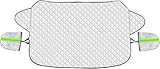 Haokelai Auto Frontscheibenabdeckung, Auto Windschutzscheiben Abdeckung, Wasserdicht Faltbar Autoscheibenabdeckung Frostschutz Abdeckung, Winterabdeckung Für Schnee(142x92cm)