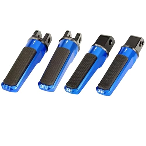 Repose-pieds avant et arrière pour S1000RR avec grip antidérapant bleu