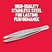 Revlon Ultimate Slant Tweezer, Hand-Finished Ultra-Fine Tips for Precise Hair Removal, Perfect for Tweezing The Tiniest Hairs, Made With Stainless Steel, 1 count