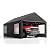 Luckyberry 12'x 20' Heavy Duty Carport with Roll-up Ventilated Windows, Portable Garage with Removable Sidewalls & Doors for Car, Truck, Boat, Car Canopy with All-Season Tarp, Grey