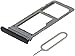 MMOBIEL Sim/SD Card Tray Compatible with Samsung Galaxy S9 G960 / S9 Plus G965 (Black) incl sim pin