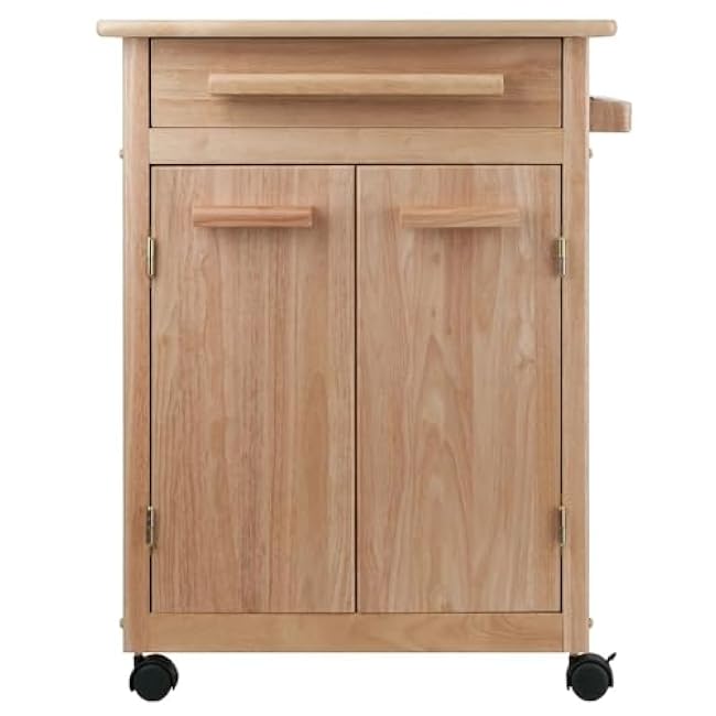 Wood Kitchen Storage Cart, Natural Finish£¬Kitchen Island Table,Kitchen Cart£¬Kitchen Islands & Trolleys-b0dlf5pD