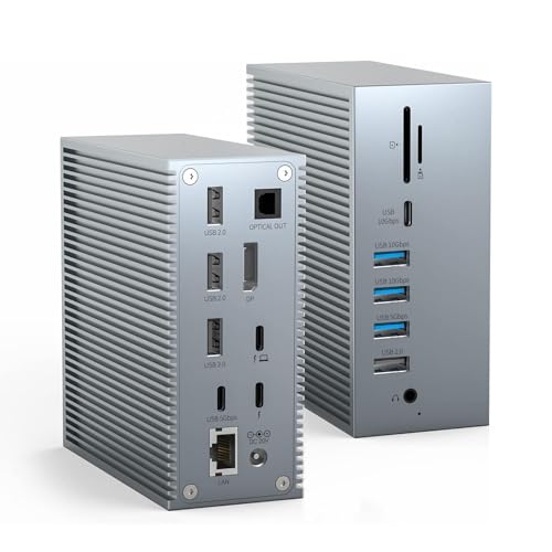 Station d'accueil USB C avec lecteur SD/TF et ports USB-C 3.2 pour manque de connexions