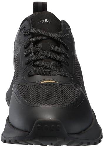 Image of BOSS Men's Big Logo Mesh Mix Lace Up Sneaker