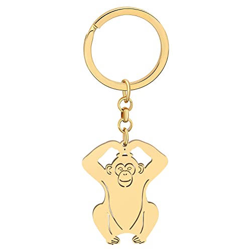 Charms porte-monnaie gorille afrique en acier