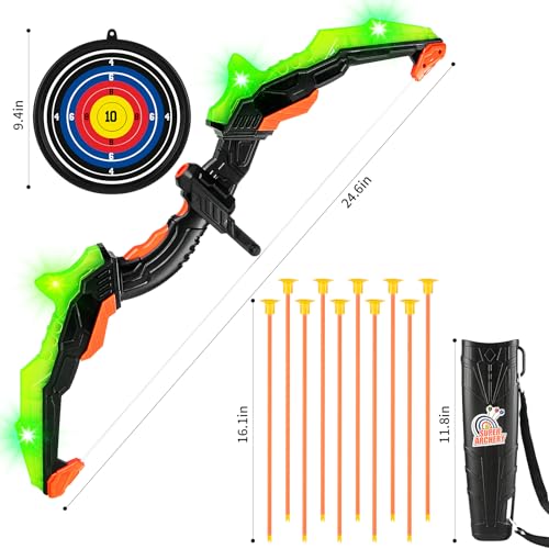 Asmad BOW-01 Kids Bow And Arrow Set, Led Light Up Archery Toy Set thumb #5